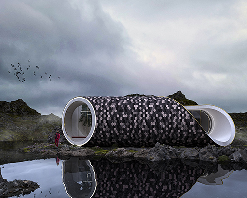 wafai sculpts the 'scandinavian seashell house' as a single organic form