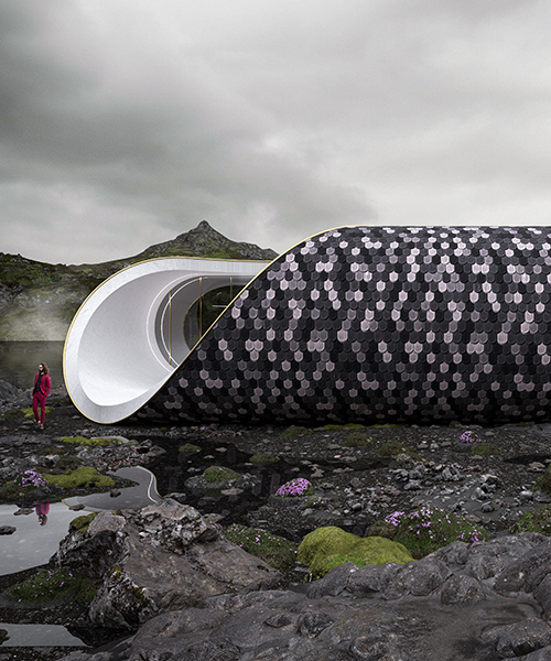 wafai sculpts the 'scandinavian seashell house' as a single organic form