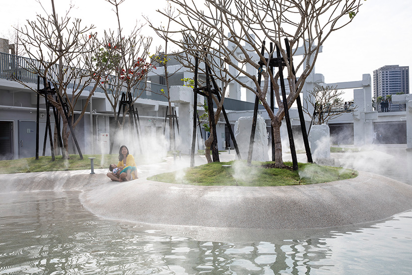 MVRDV's tainan spring is an urban lagoon set within the ruins of a shopping mall