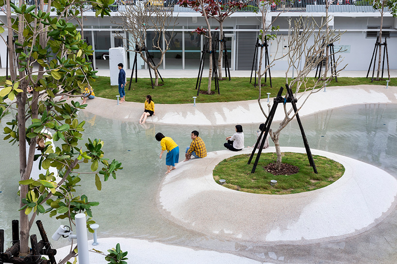 MVRDV's tainan spring is an urban lagoon set within the ruins of a shopping mall