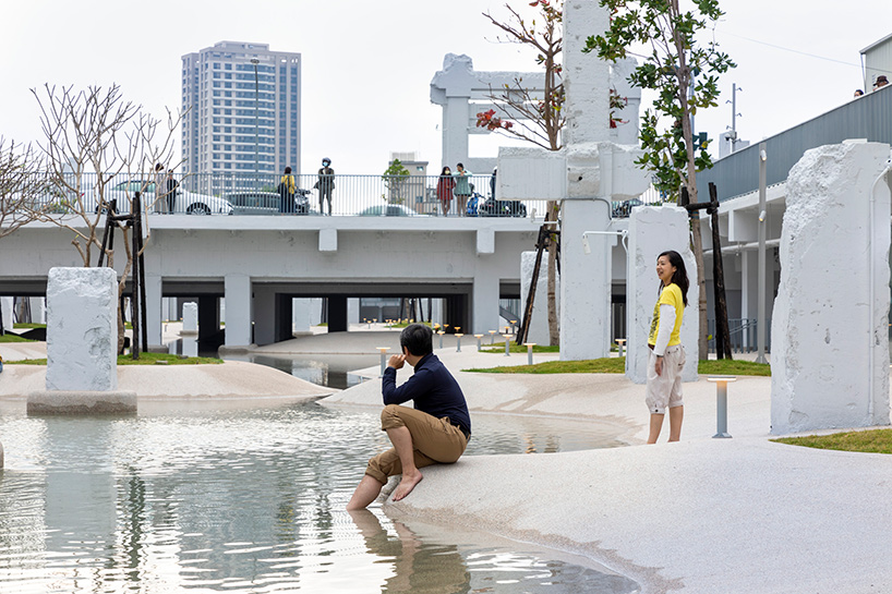 MVRDV's tainan spring is an urban lagoon set within the ruins of a shopping mall