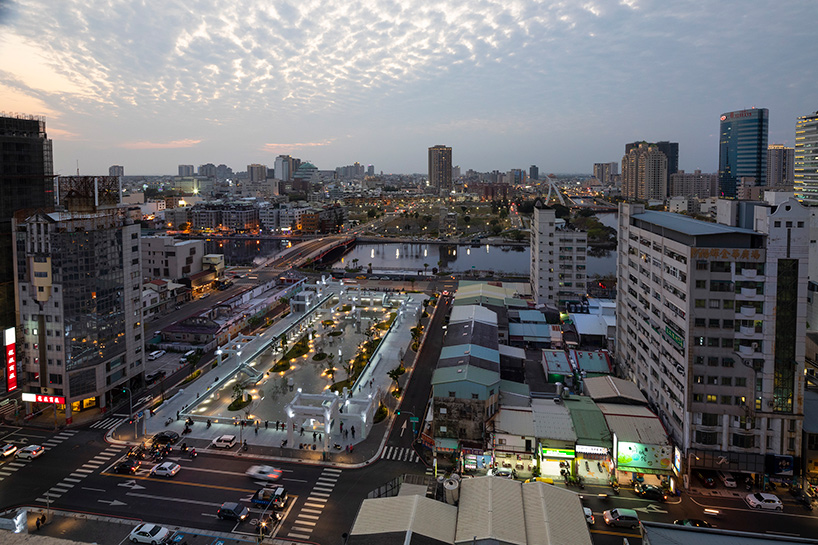 MVRDV's tainan spring is an urban lagoon set within the ruins of a shopping mall