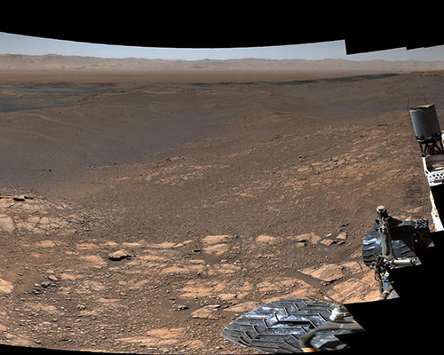 NASA unveils high resolution photo of mars taken by the curiosity rover