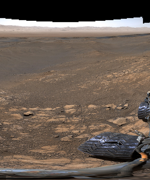 NASA unveils high resolution photo of mars taken by the curiosity rover