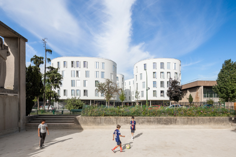 SANAA's completed social housing complex in paris photographed by vincent hecht