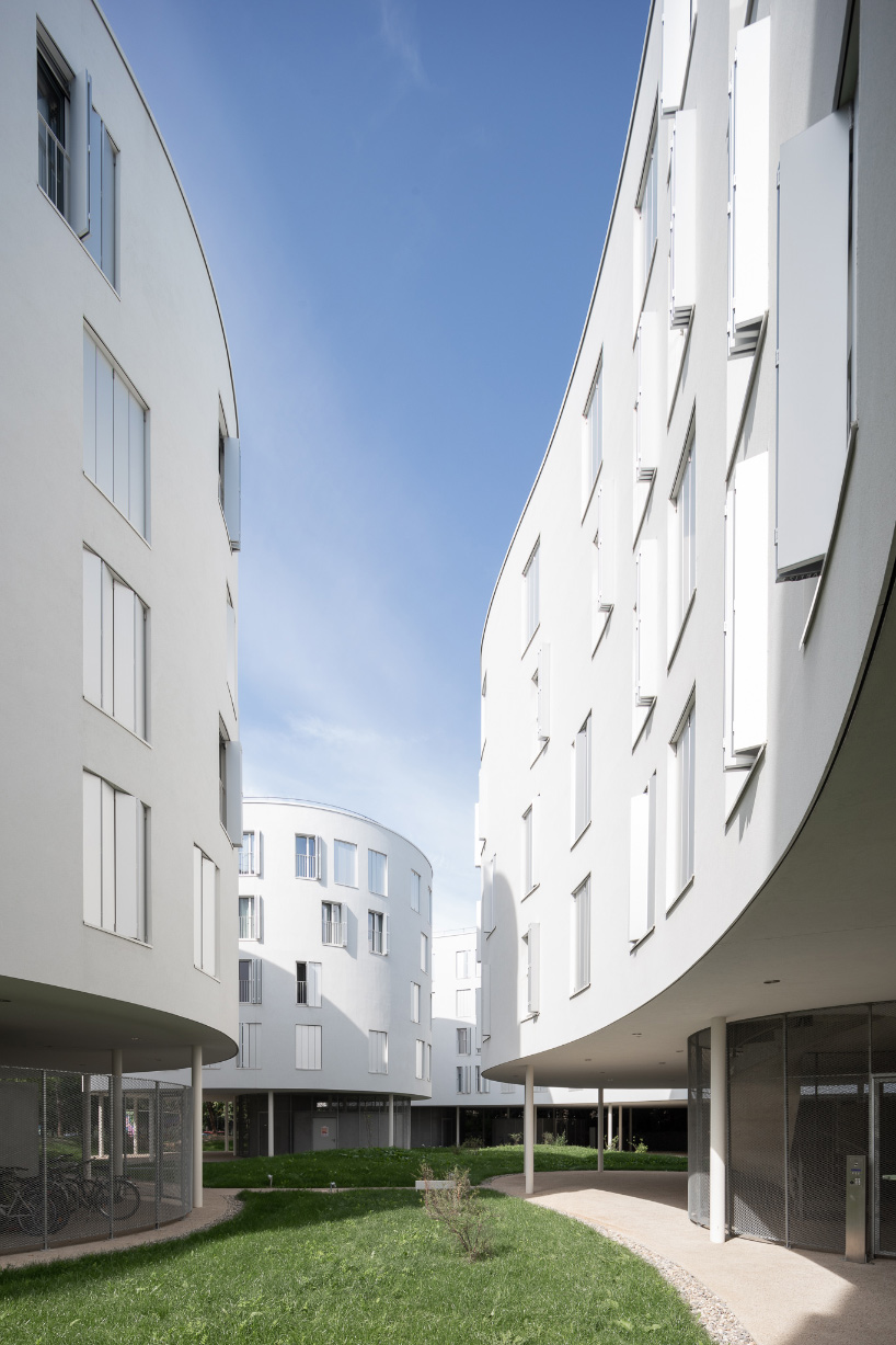 SANAA's completed social housing complex in paris photographed by vincent hecht