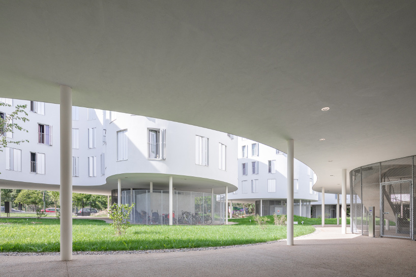 SANAA's completed social housing complex in paris photographed by vincent hecht