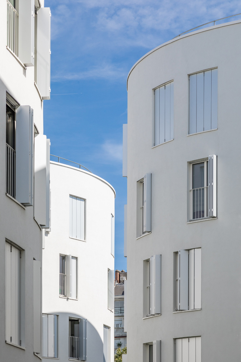 SANAA's completed social housing complex in paris photographed by vincent hecht
