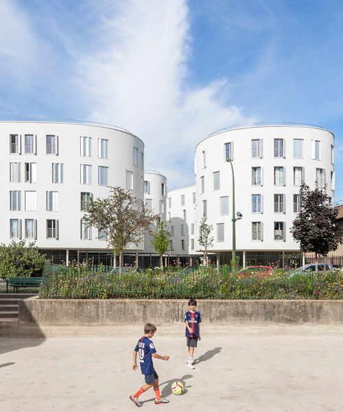 SANAA's completed social housing complex in paris photographed by vincent hecht