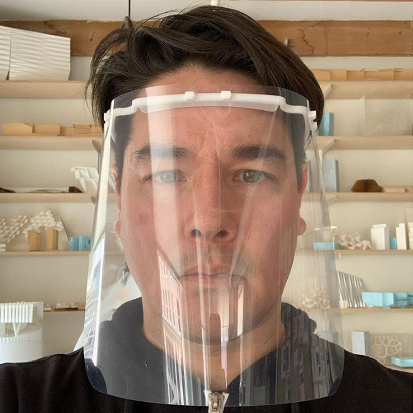architects collaborate to 3D print open-source face shields for coronavirus medical staff designboom