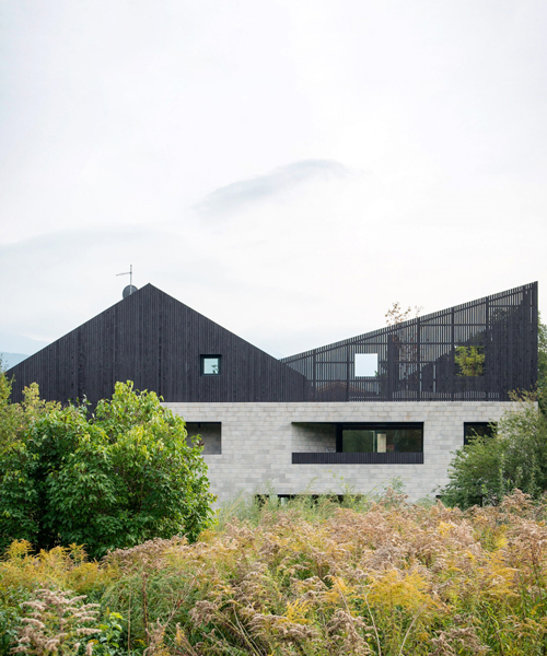 bergmeisterwolf architekten tops house with roof resembling the mountains of northern italy