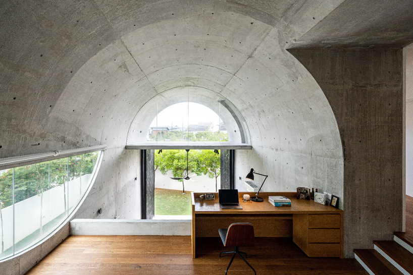 fabian tan designs bewboc house as concrete barrel vault in malaysia