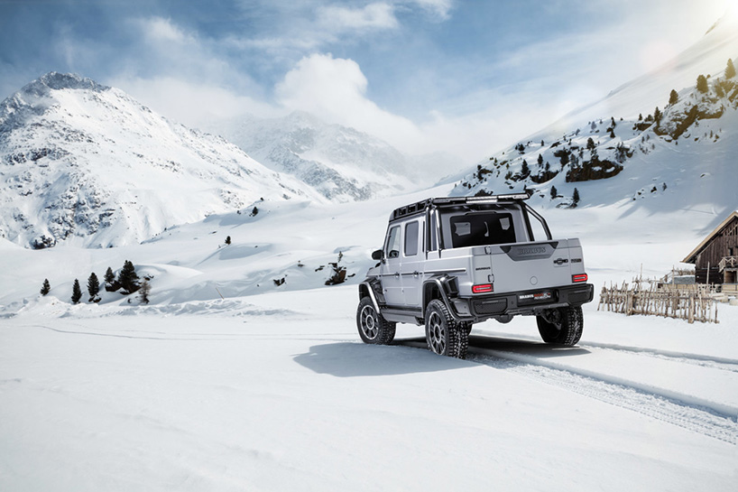 the brabus 800 adventure XLP is a mercedes-AMG G63 turned into powerful  pickup truck