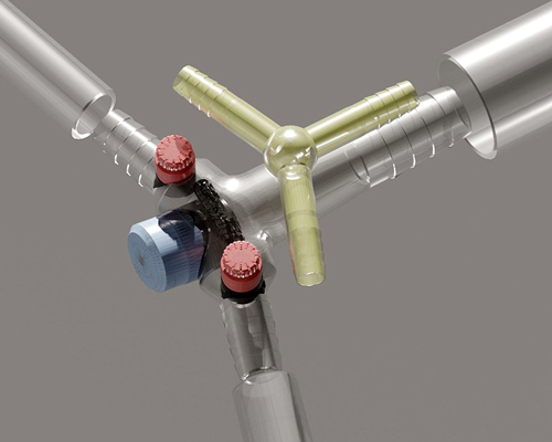 'breathe just' is an adjustable apparatus that doubles the use of a single oxygen mask