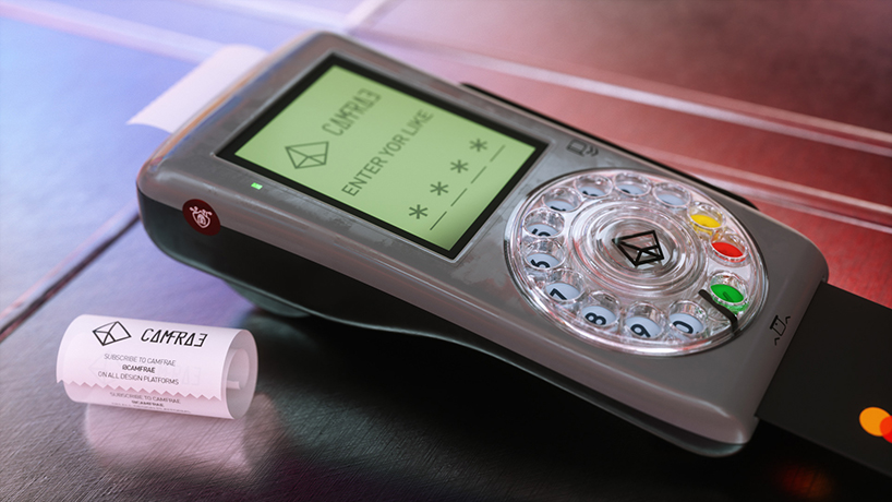 a world where number pads are replaced by rotary dials, envisioned by CAMFRAE