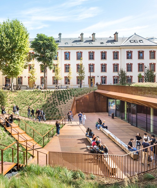 chartier dalix transforms a former military barracks into a university campus in paris