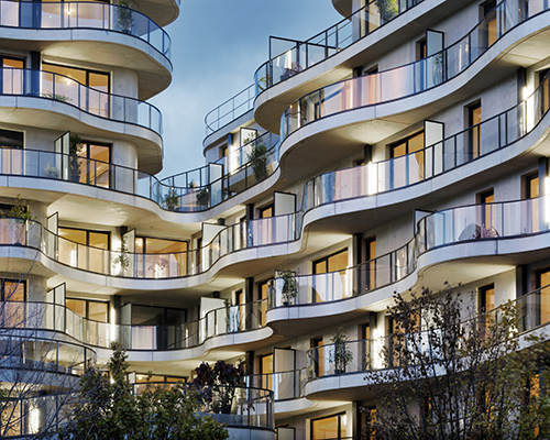 christophe rousselle completes undulating 'courbes' residential towers north of paris