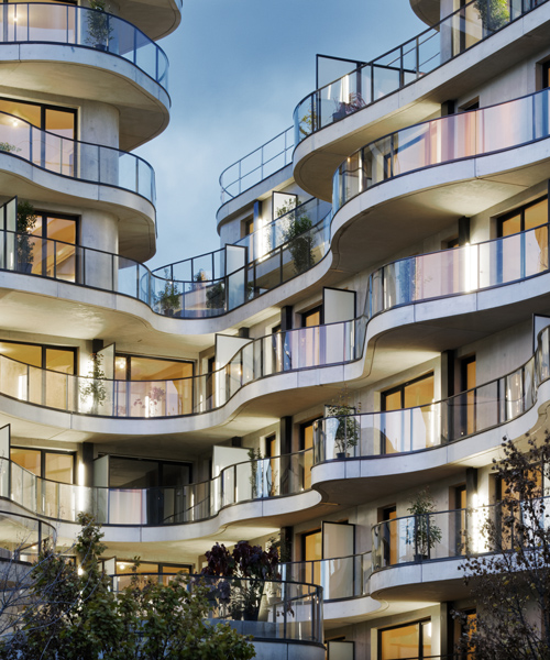 christophe rousselle completes undulating 'courbes' residential towers north of paris