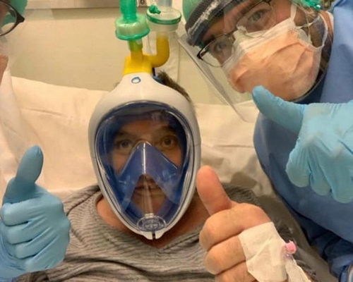 engineers use 3D printing hack to turn scuba masks into ventilators