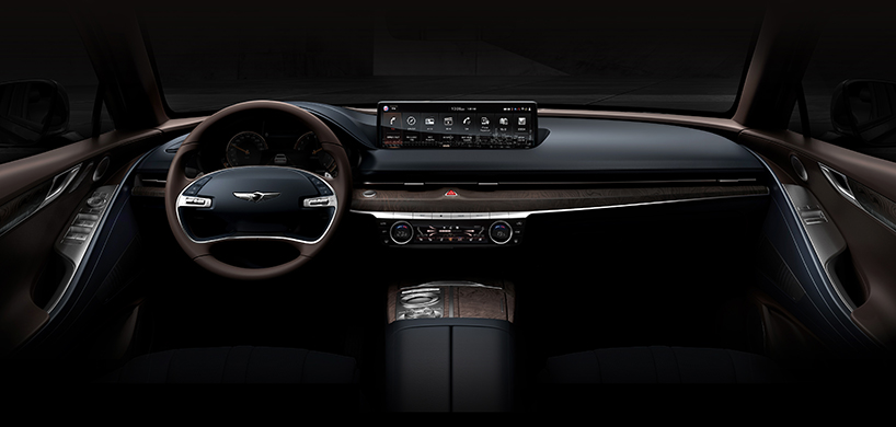 quad-lit genesis G80 debuts new athletic elegance design philosophy