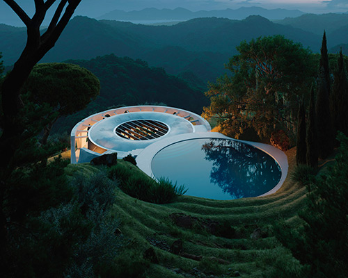 henge hill house is envisioned as a contemporary dwelling nested within an arcaded ruin