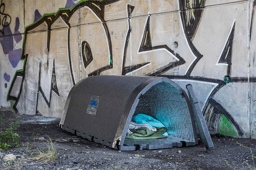 iglou is an insulated, waterproof shelter for the homeless