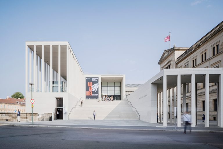 JUNG LS 990 lights up berlin's james simon galerie by david chipperfield