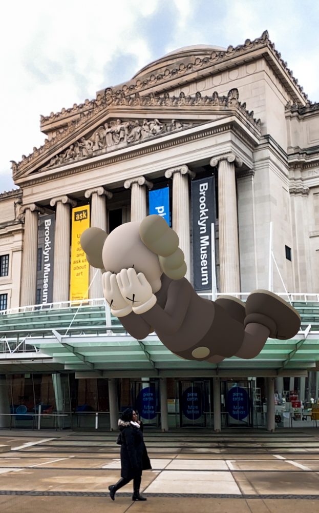 KAWS & acute art launch monumental AR sculptures in 12 locations around