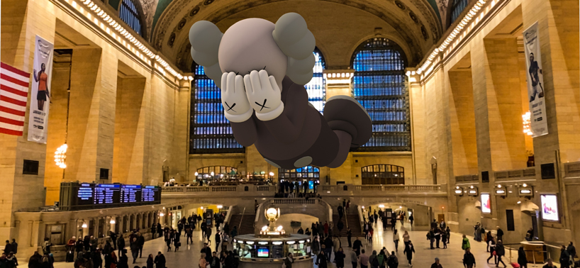KAWS & acute art launch monumental AR sculptures in 12 locations around the  world