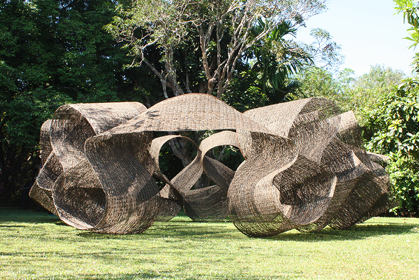 Kengo Kuma Uses Kithul Vines For Pavilion In Sri Lanka