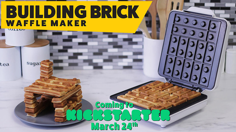 waffle wow, pembuat wafel blok bangunan yang memungkinkan Anda makan LEGO untuk sarapan