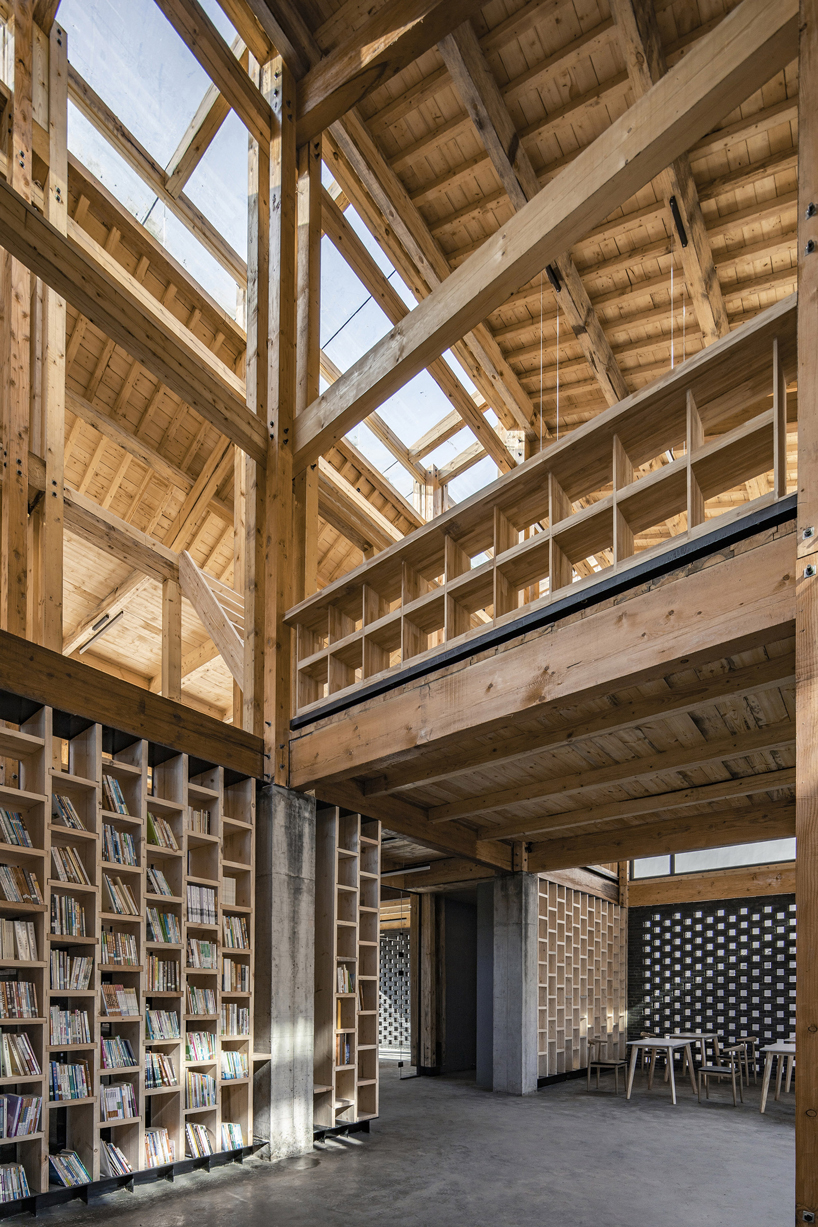 LUO studio uses a prefabricated timber structure to build community center in rural china designboom