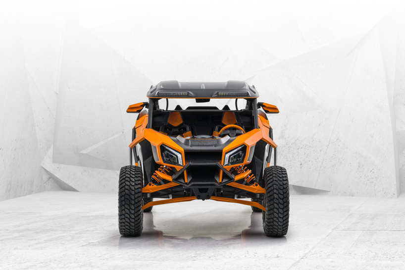 mansory's xerocole is a bright orange off-roader built for tough terrain
