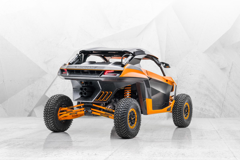 mansory's xerocole is a bright orange off-roader built for tough terrain