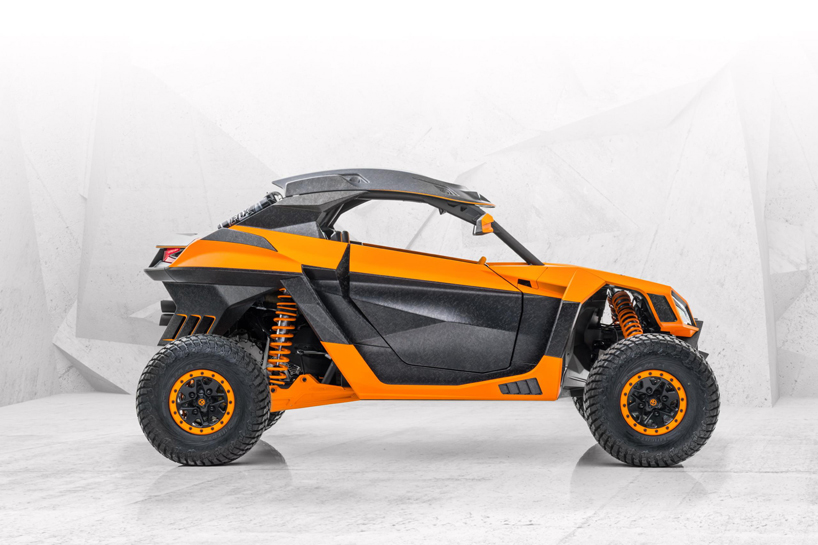 mansory's xerocole is a bright orange off-roader built for tough terrain