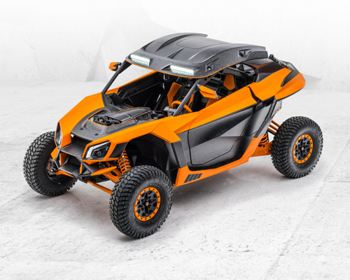 mansory's xerocole is a bright orange off-roader built for tough terrain