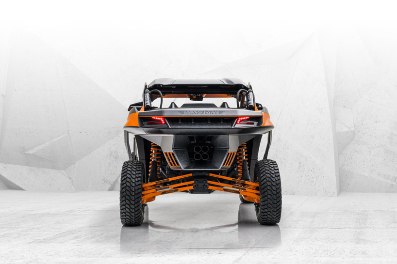 mansory's xerocole is a bright orange off-roader built for tough terrain