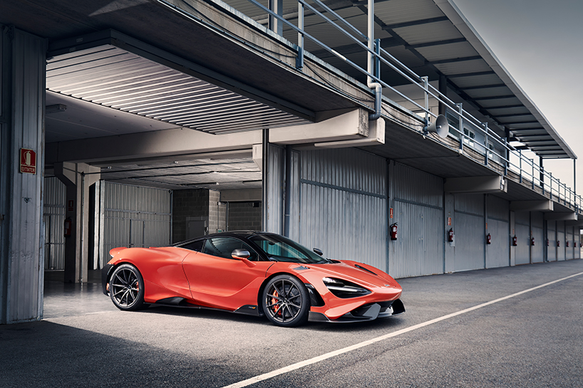mclaren 765LT debuts supercar with long, technical, laser cut rear