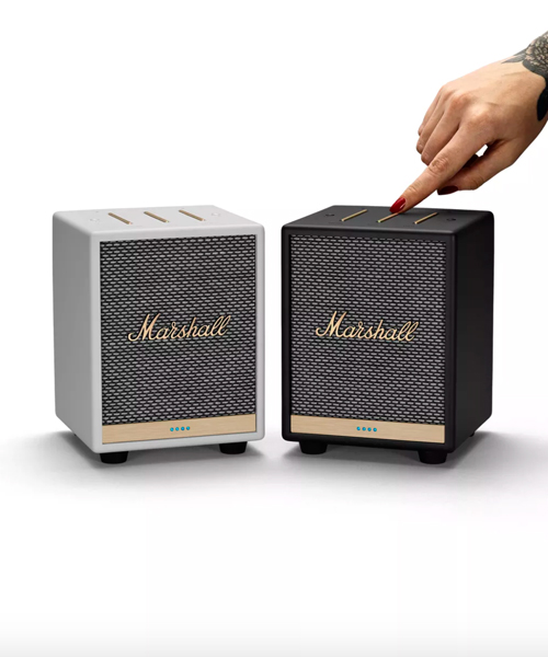 the mini marshall speaker is a tiny cube with huge sound (and alexa)