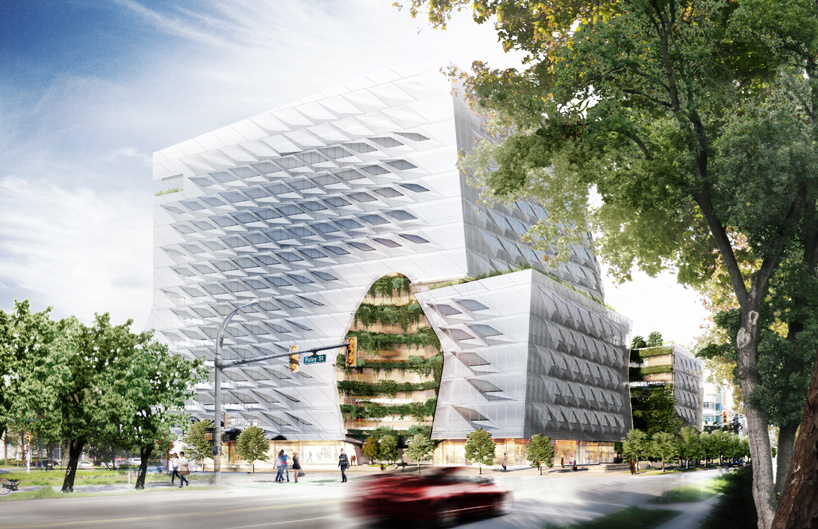 morphosis to integrate brise-soleil system on façade of lululemon's global HQ in vancouver