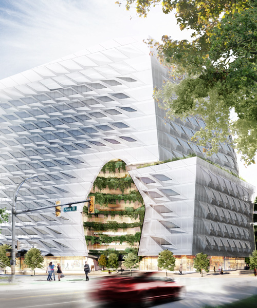 morphosis to integrate brise-soleil system on façade of lululemon's global HQ in vancouver