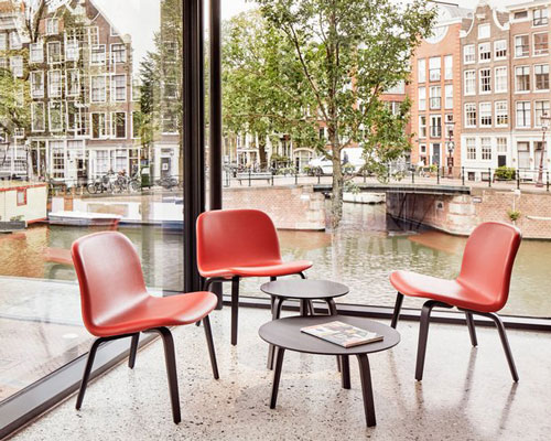 namelok reflects on history to design the anne frank house museum café in amsterdam