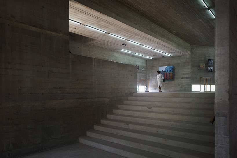 nubuke foundation extends accra campus with concrete exhibition gallery