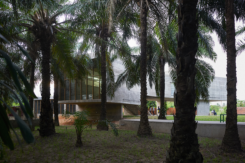 nubuke foundation extends accra campus with concrete exhibition gallery