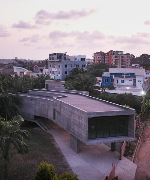nubuke foundation extends accra campus with concrete exhibition gallery