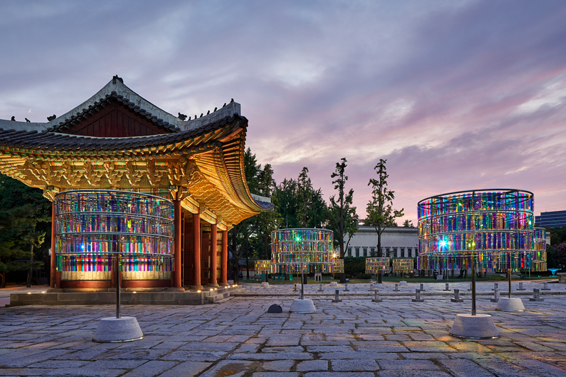 OBBA's dichroic film installations reflect color and light at deoksugung  palace in seoul