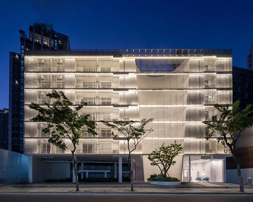 PHTAA uses industrial steel grating as innovative facade for building in bangkok