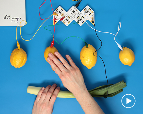 playtronica's MIDI device turns vegetables into musical instruments