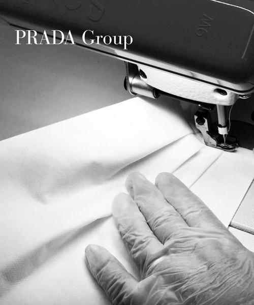 prada to produce medical overalls + masks for healthcare personnel in response to COVID-19