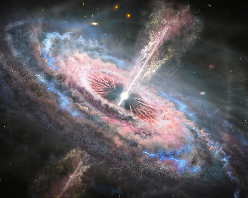 'quasar tsunamis' spotted in space using the hubble space telescope